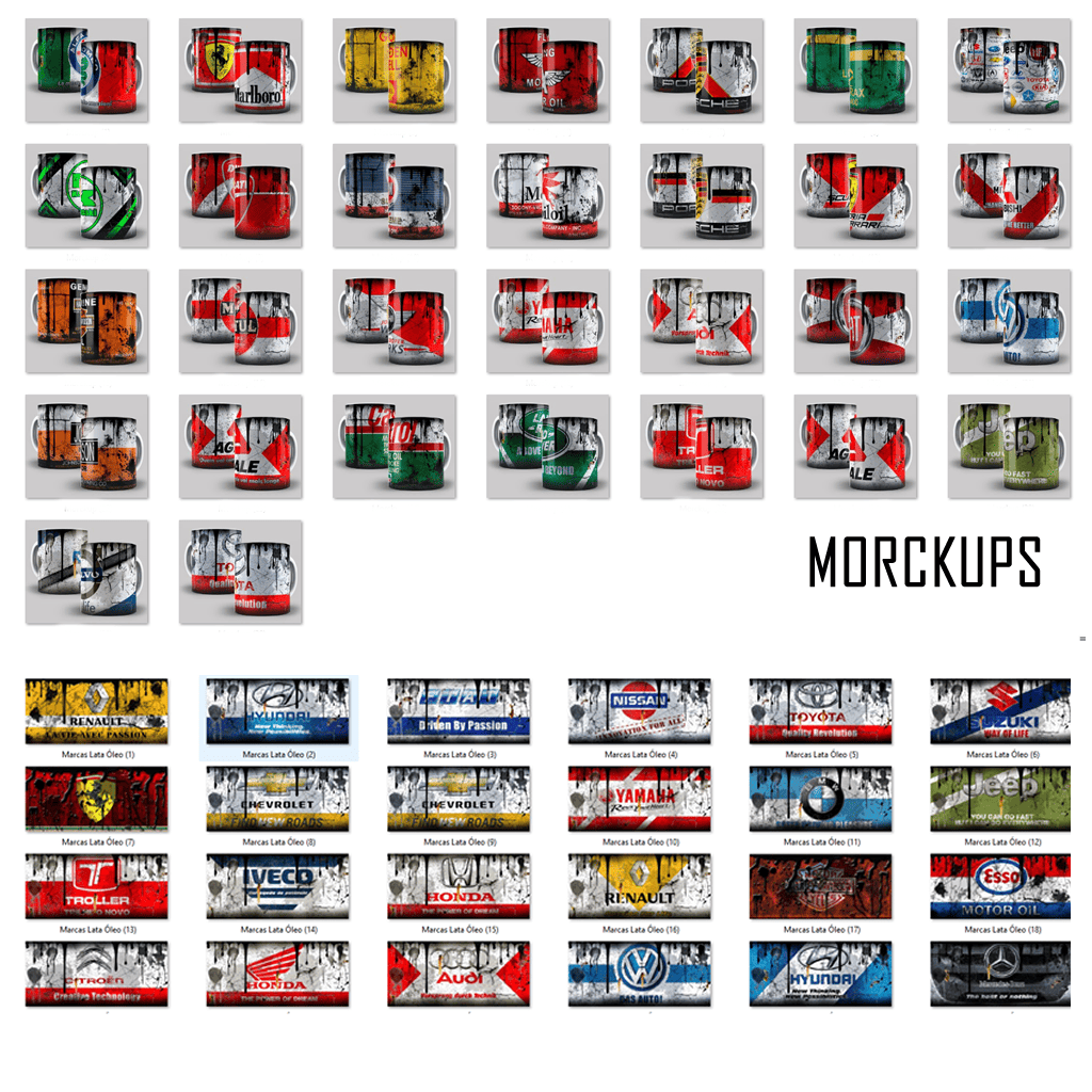124 Sublimação Marcas Canecas