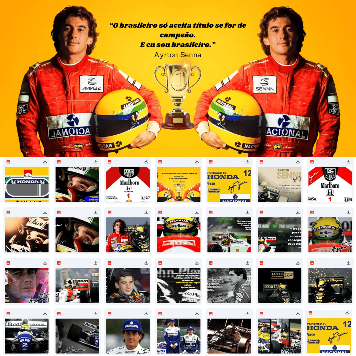 21 Sublimação Ayrton Senna Canecas